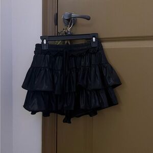 Elegant Black A-Line Skirt